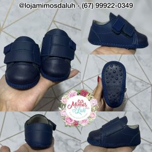 Newborn Menino Velcro Azul